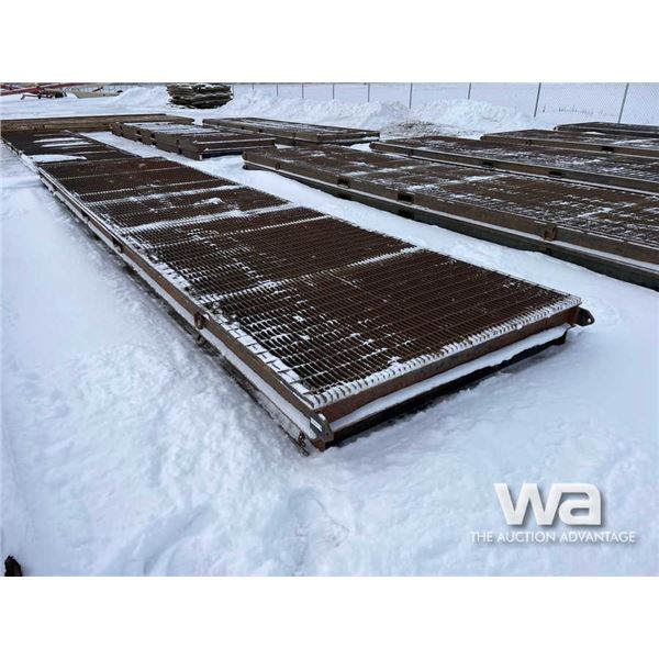 (2) 6X24 FT. Steel Grating Rig Mats