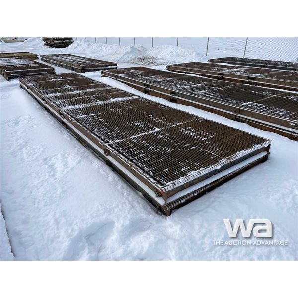 (2) 6X24 FT. Steel Grating Rig Mats