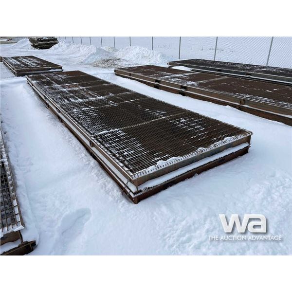 (2) 6X24 FT. Steel Grating Rig Mats