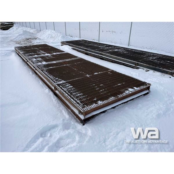 (2) 6X24 FT. Steel Grating Rig Mats