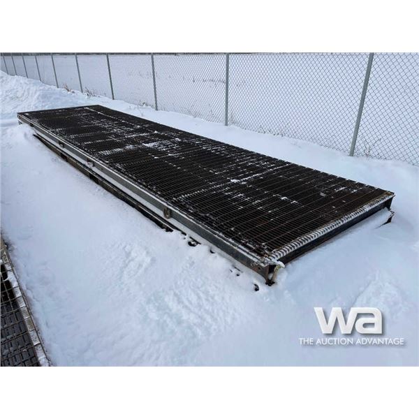 (2) 6X24 FT. Steel Grating Rig Mats