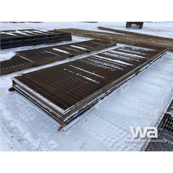 (2) 6X24 FT. Steel Grating Rig Mats
