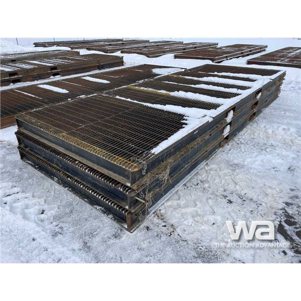 (3) 6X16 FT. Steel Grating Rig Mats