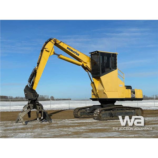 2007 Komatsu PC270LC-7 Butt-N-Top Log Loader