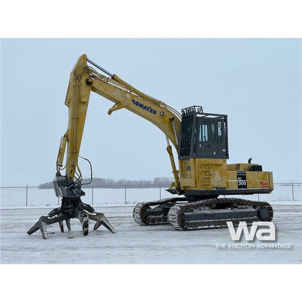 Komatsu PC300LC-3 Butt-N-Top Log Loader