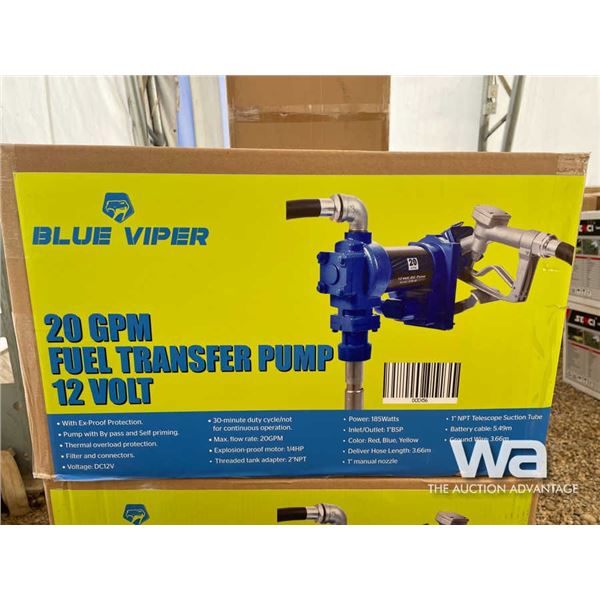 Blue Viper 12 Volt 20 GPM Fuel Pump