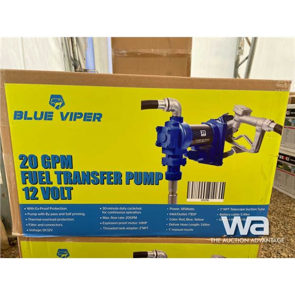 Blue Viper 12 Volt 20 GPM Fuel Pump
