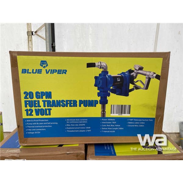 Blue Viper 12 Volt 20 GPM Fuel Pump
