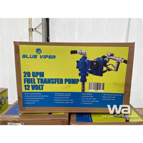 Blue Viper 12 Volt 20 GPM Fuel Pump
