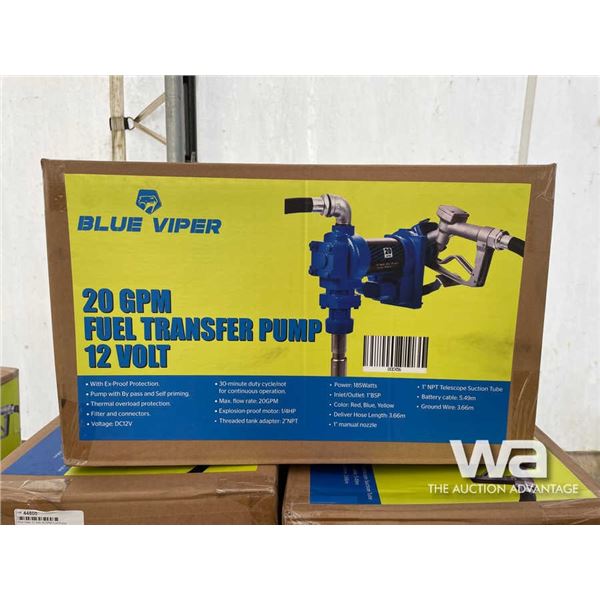 Blue Viper 12 Volt 20 GPM Fuel Pump
