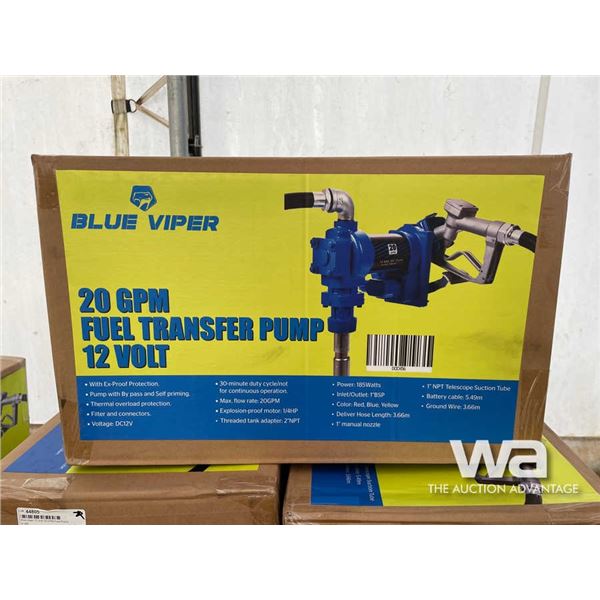 Blue Viper 12 Volt 20 GPM Fuel Pump