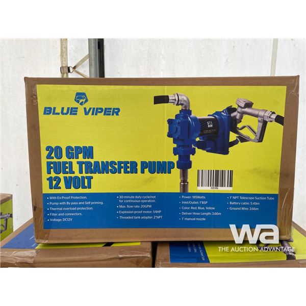 Blue Viper 12 Volt 20 GPM Fuel Pump