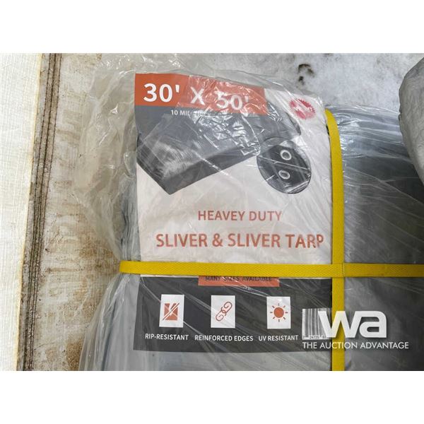 (2) 30X50 FT. Heavy Duty Tarps