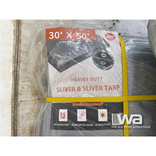 (2) 30X50 FT. Heavy Duty Tarps