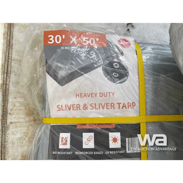 (2) 30X50 FT. Heavy Duty Tarps
