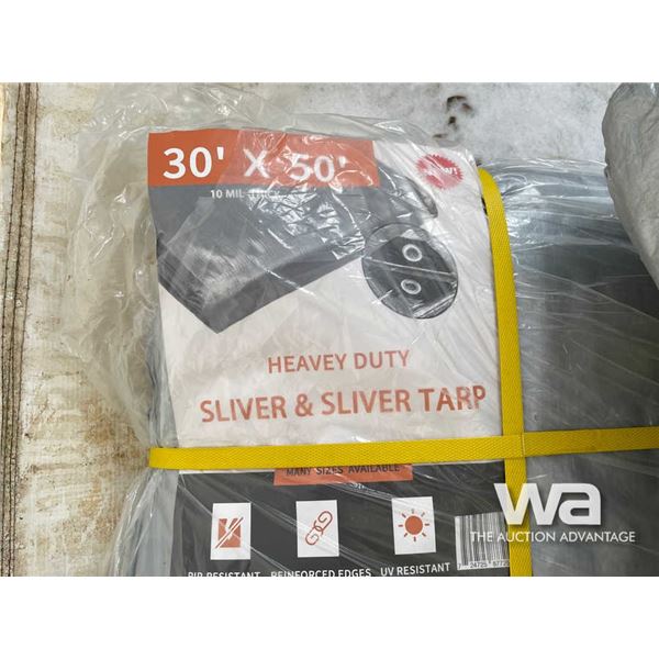 (2) 30X50 FT. Heavy Duty Tarps
