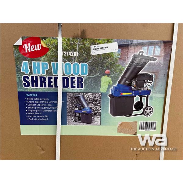 Gas 4 HP Wood Shredder