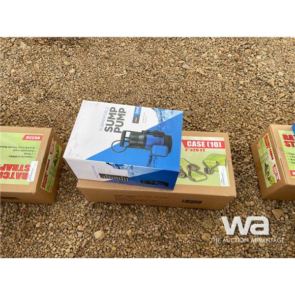 (10) 2 IN. X 20 FT. Ratchet Straps, Sump Pump