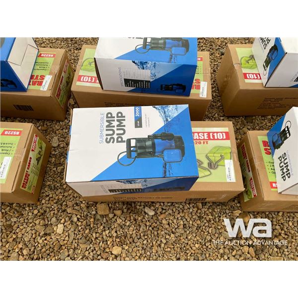 (10) 2 IN. X 20 FT. Ratchet Straps, Sump Pump