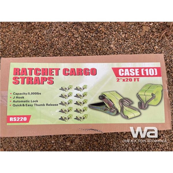 (10) 2 IN. X 20 FT. Ratchet Straps
