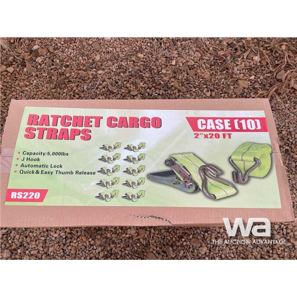 (10) 2 IN. X 20 FT. Ratchet Straps
