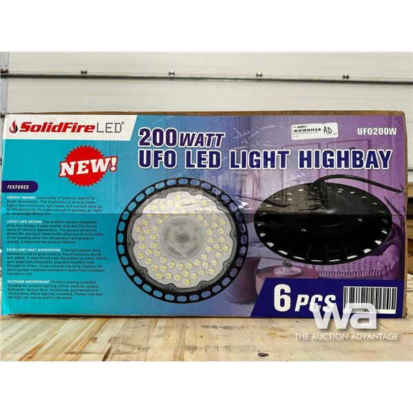 (6) 200 Watt High Bay Lights