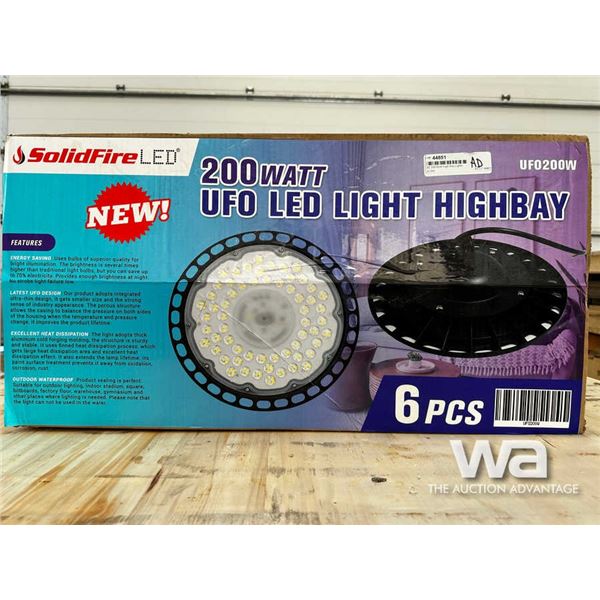 (6) 200 Watt High Bay Lights
