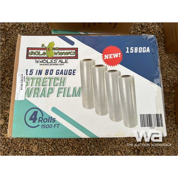 (8) Rolls Of 1500 FT. 15 IN. Stretch Wrap