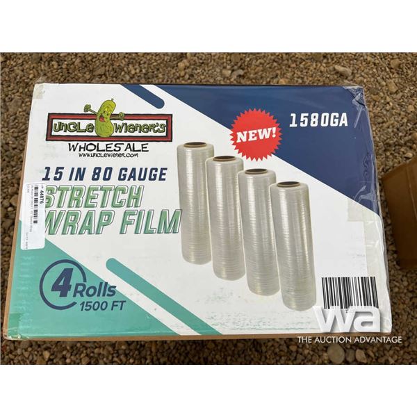 (8) Rolls Of 1500 FT. 15 IN. Stretch Wrap