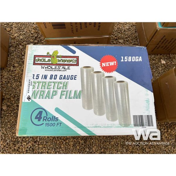 (8) Rolls Of 1500 FT. 15 IN. Stretch Wrap