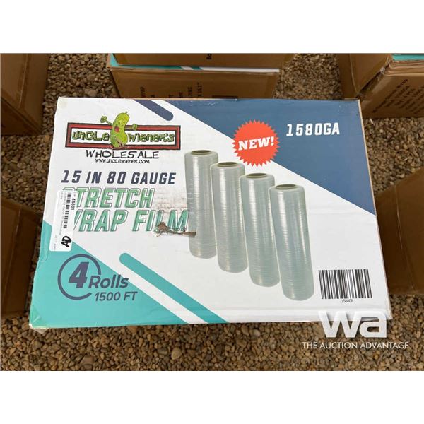 (8) Rolls Of 1500 FT. 15 IN. Stretch Wrap