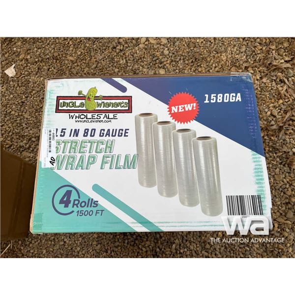 (8) Rolls Of 1500 FT. 15 IN. Stretch Wrap