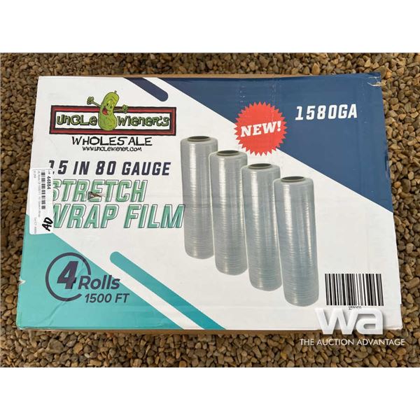 (4) Rolls Of 1500 FT. 15 IN. Stretch Wrap