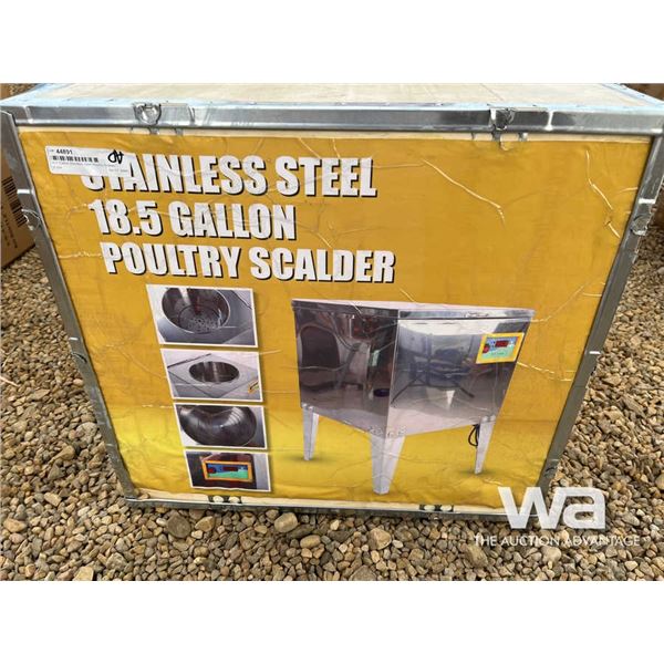 18.5 Gallon Stainless Steel Poultry Scalder