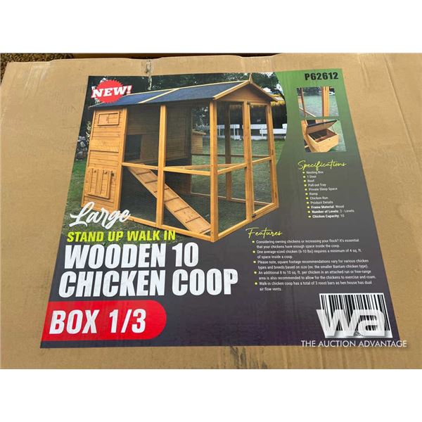 Wooden 10 Chicken Coop