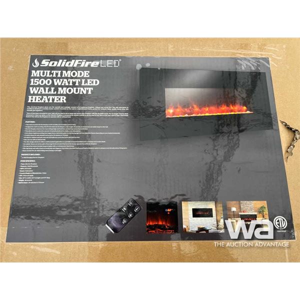 1500W 50 IN. Wall Mounted LED Fireplace Heater