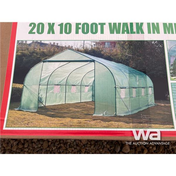 20 X 10 FT. Walk In Metal Frame Greenhouse