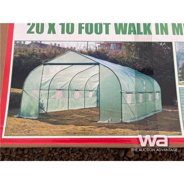 20 x 10 FT. Walk In Metal Frame Greenhouse