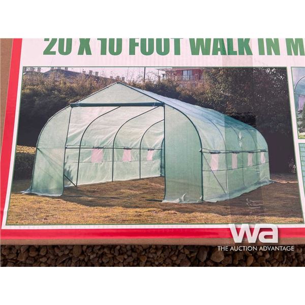 20 X 10 FT. Walk In Metal Frame Greenhouse