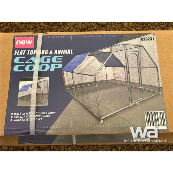 Flat Top Metal Dog Cage