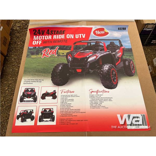 24V Ride On UTV