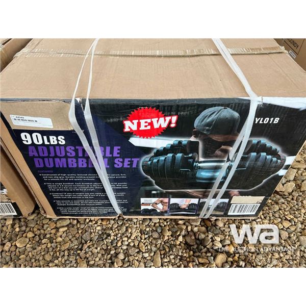 (2) 90 LBS Adjustable Dumbbell Set