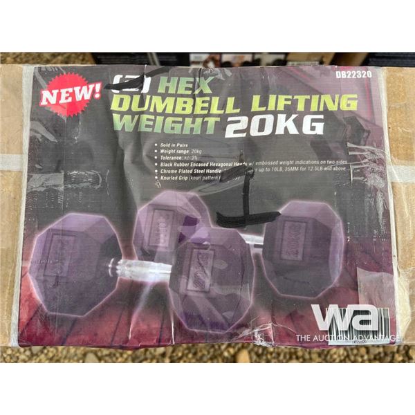 (2) 20 KG Dumbbells