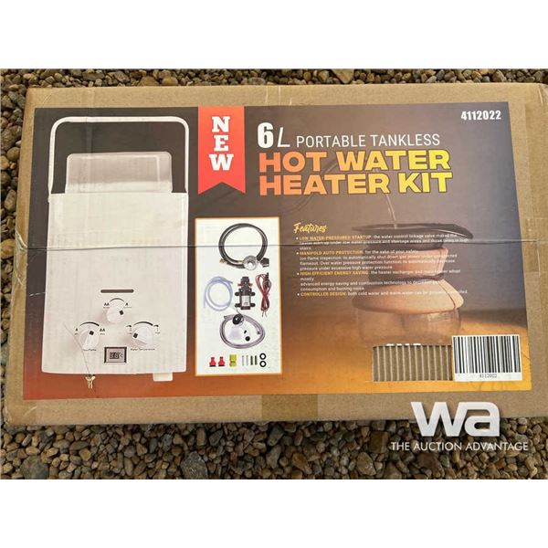 6L Portable Tankless Hot Water Heater Kit