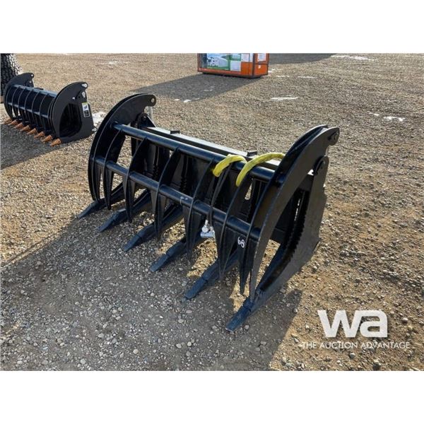 Skid Steer 68 IN.  Hydraulic Log Grapple