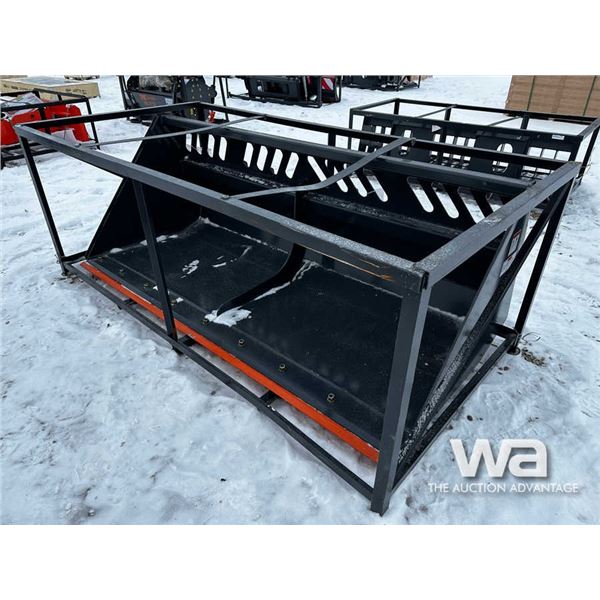 TMG HD 84 IN. Skid Steer Snow Bucket