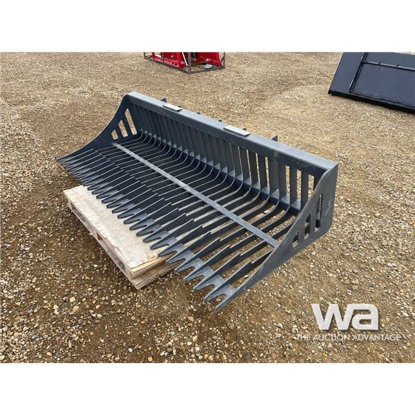 84 IN. Skid Steer Rock Skeleton Bucket