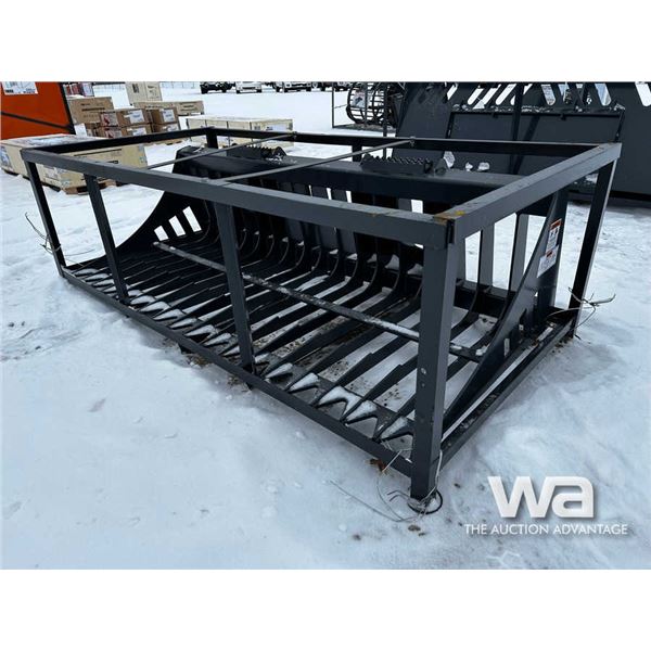 TMG 72 IN. Skid Steer Rock Skeleton Bucket