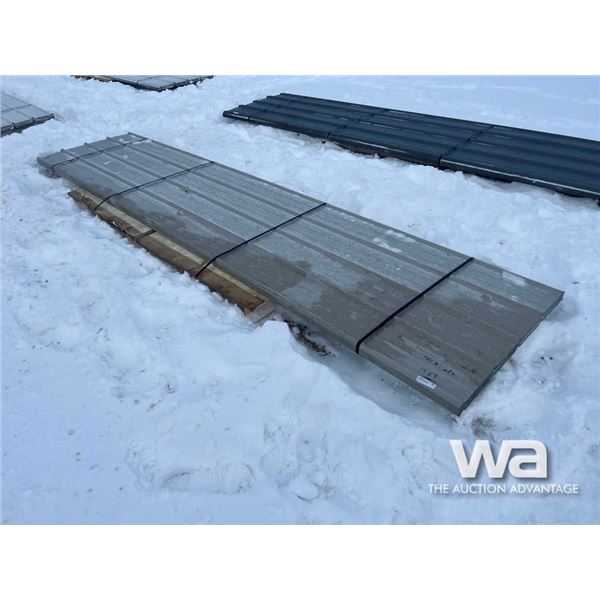 (50) 14 FT. Light Grey Steel Roofing
