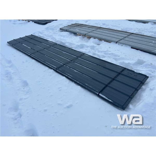 (50) 14 FT. Dark Grey Steel Roofing